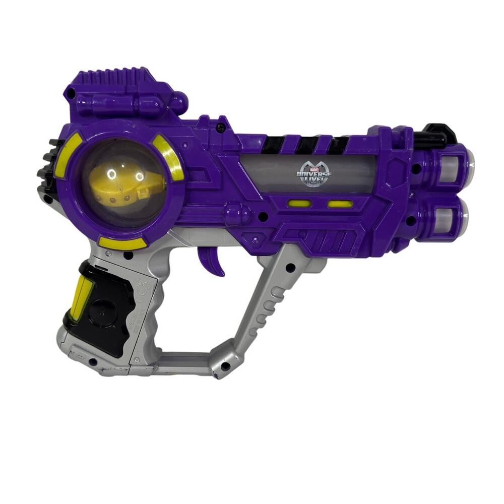 Marvel Universe Live Show Souvenir Light Up‎ & Sound Purple Yellow gun